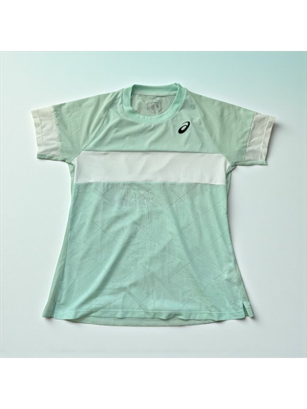 ASICS Women’s Mint Green Jersey Short Sleeve Top Size Large